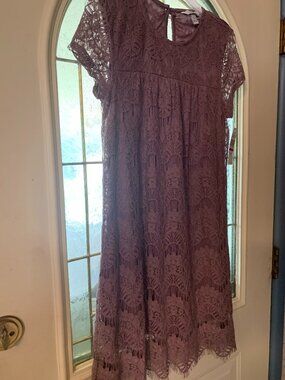 Junior girl's Size Small Speechless Dusty Mauve Lace Dress